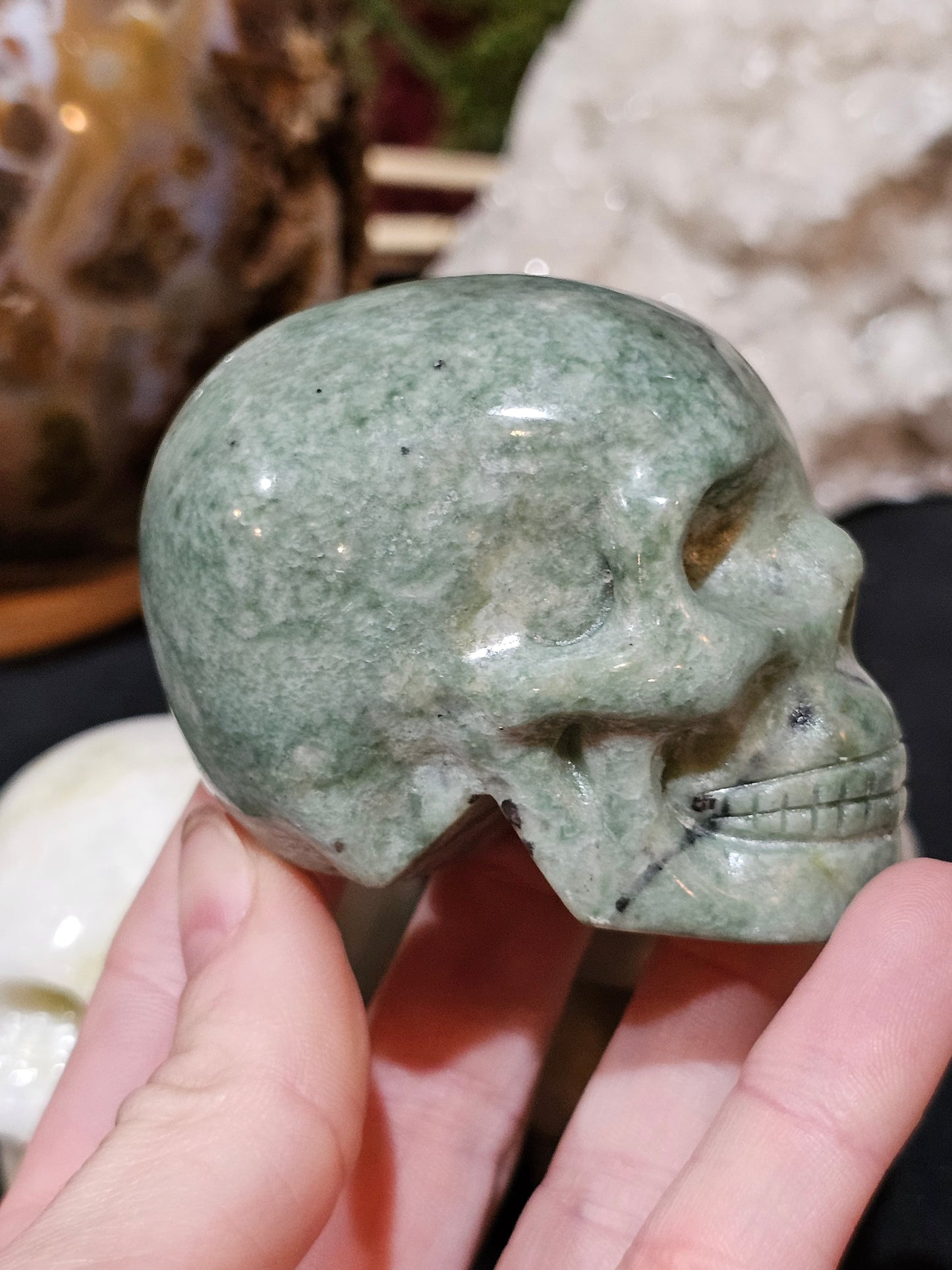 Green Jade Skull