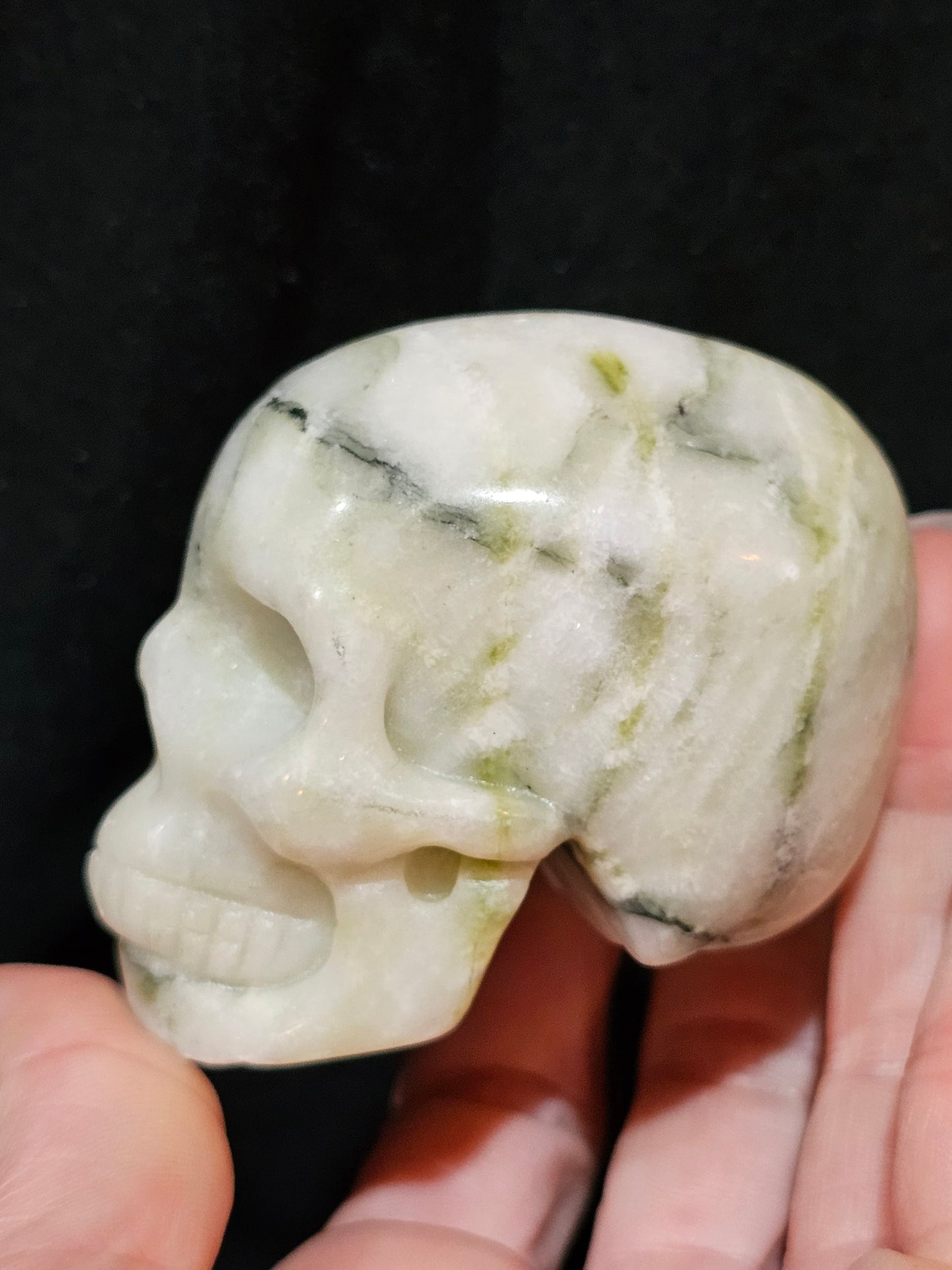 3 inch Jade Skull. Just in Time For Halloween.