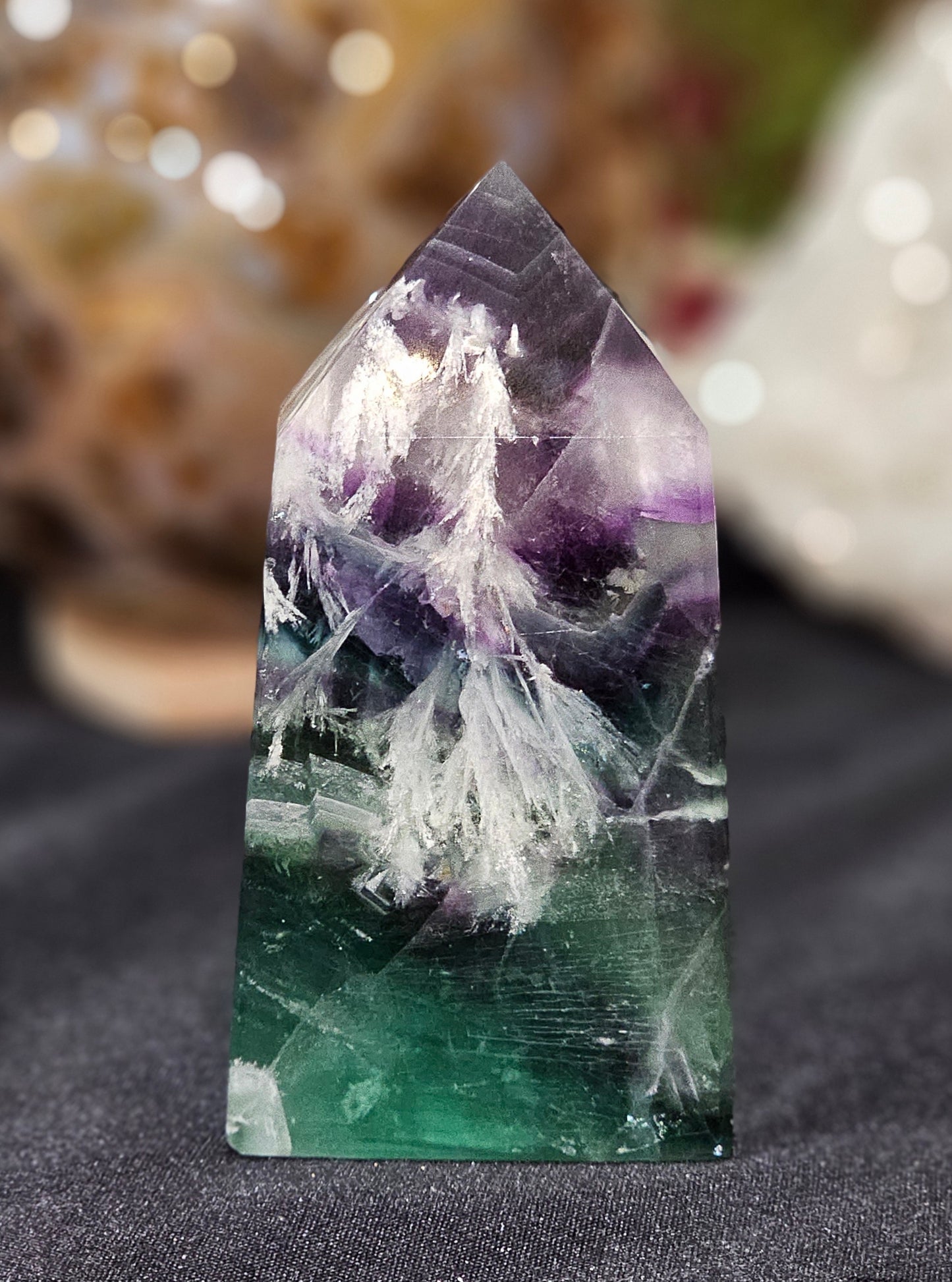 Feather/Snowflake fluorite