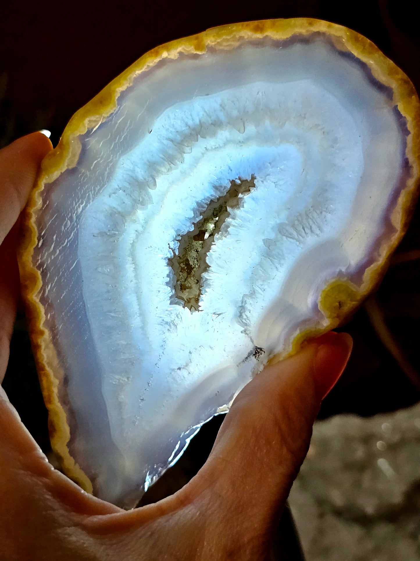 Agate geode slab