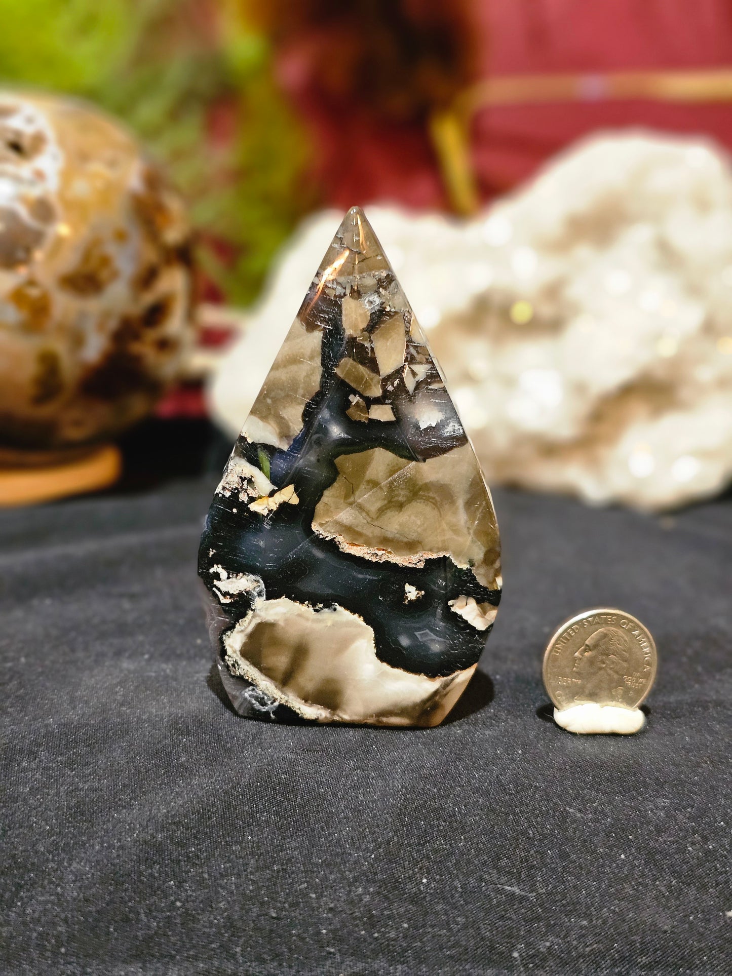 UV Agate Volcano Agate Flame