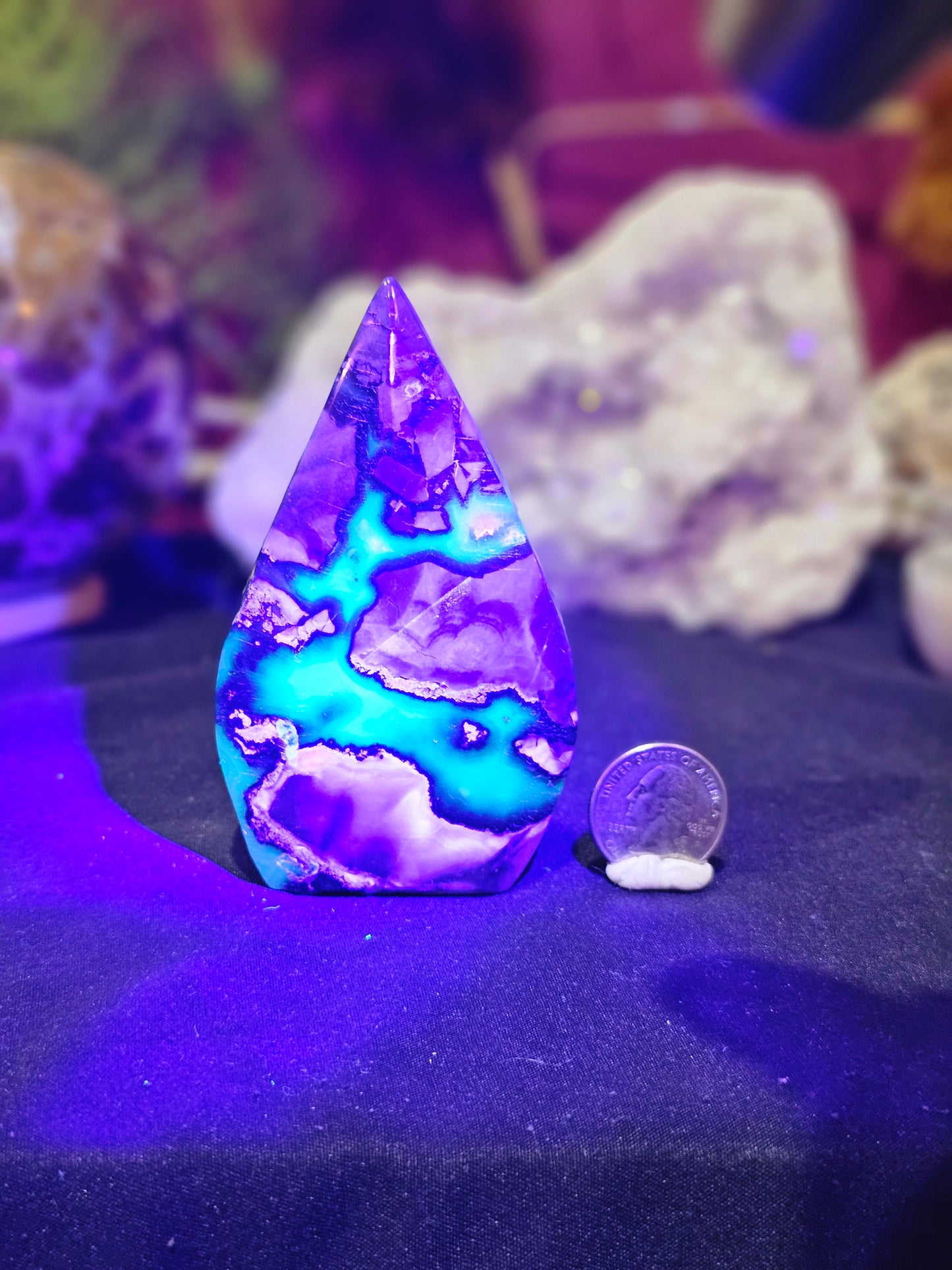UV Agate Volcano Agate Flame