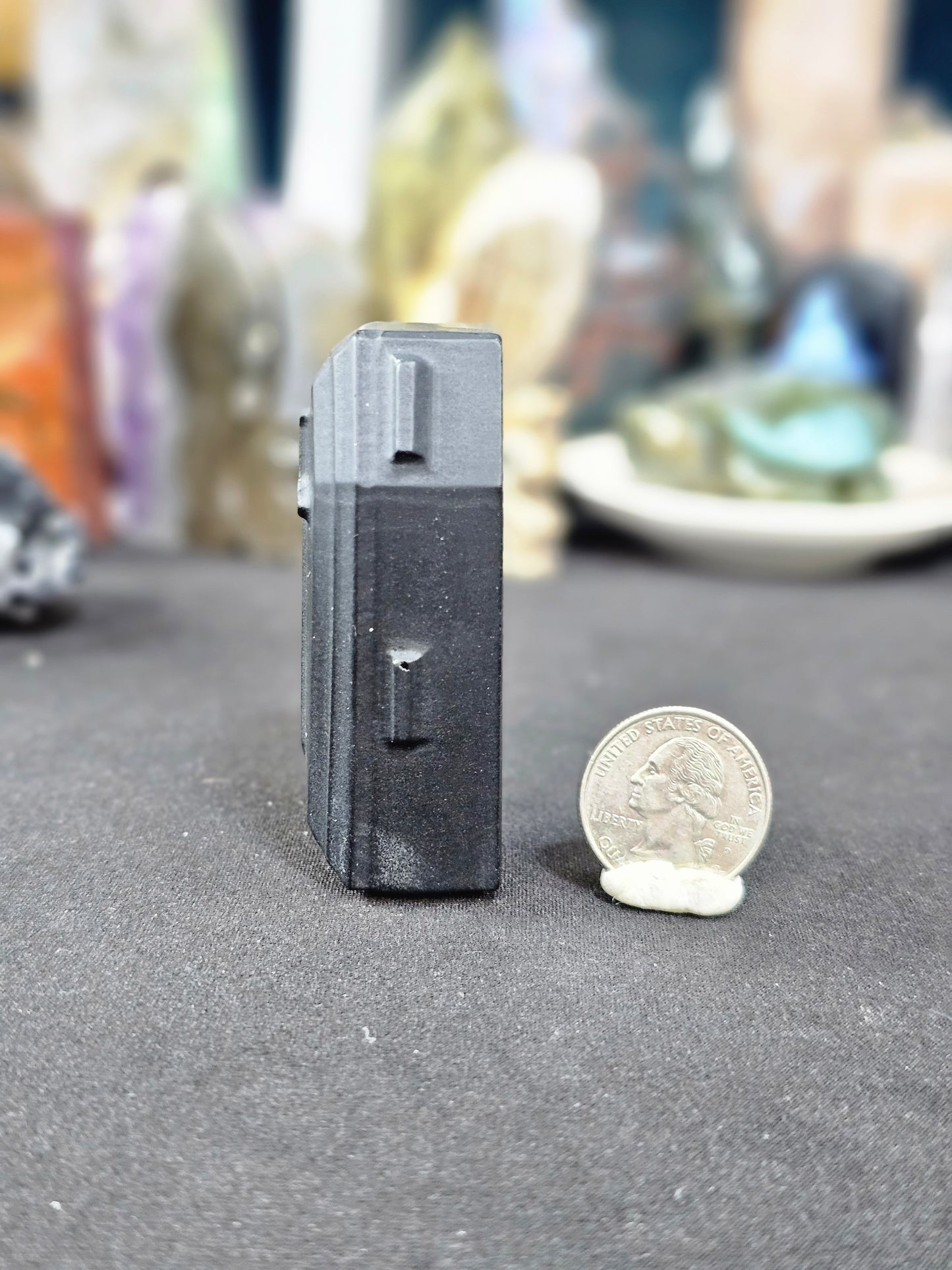 Awesome, larger size, Black Obsidian Coffin