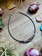 14” Wild Horse Choker – Sterling Silver Pearls