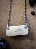 Native Made by C Belone Sterling and Kingman Necklace