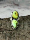Handmade Sterling Silver Palomino Adjustable Ring "Signed Nizhoni"