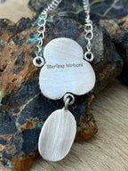 Handmade Sterling Silver Palomino Turquoise Necklace "Signed Nizhoni"