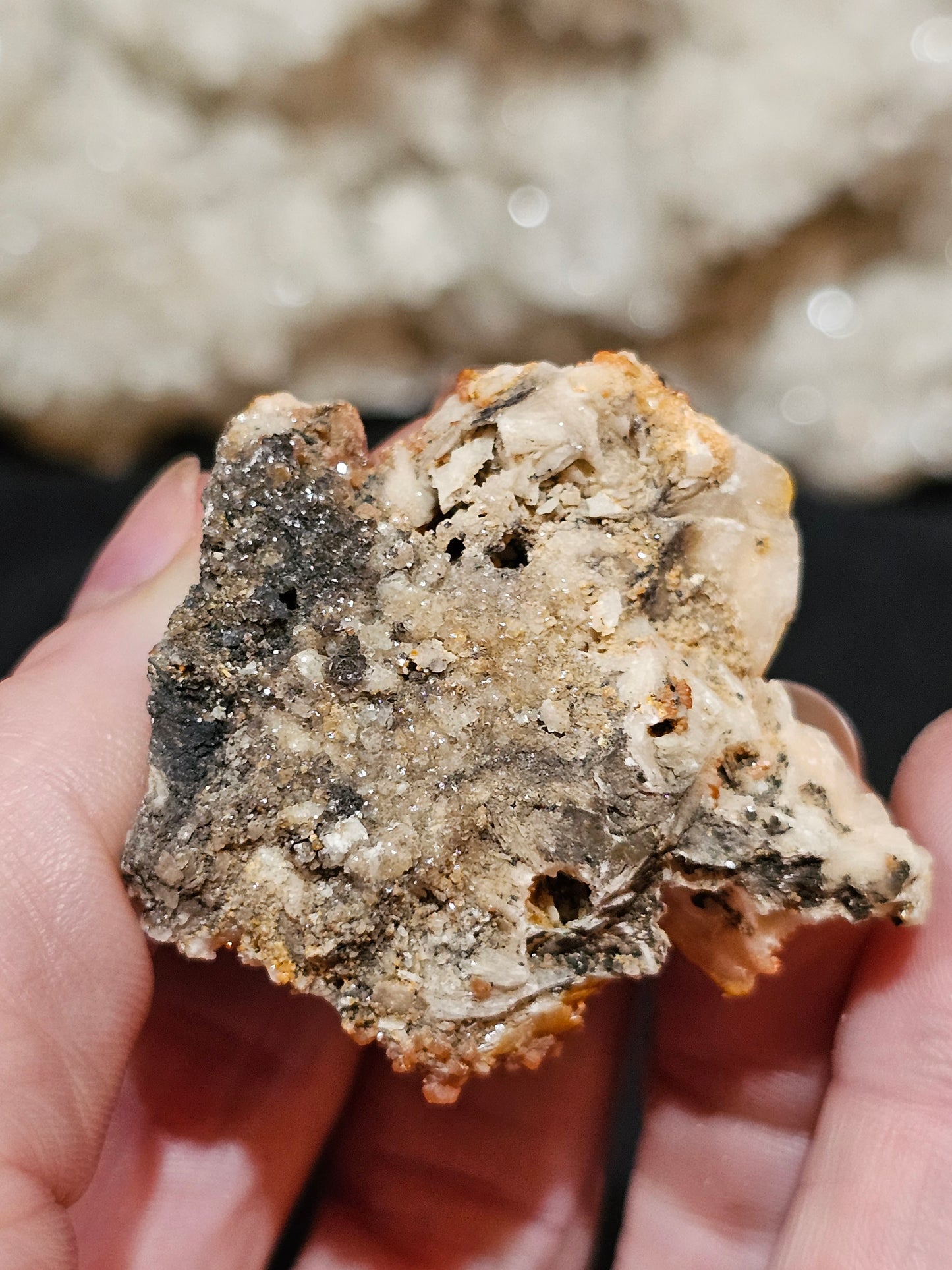Vanadinite on Barite.
