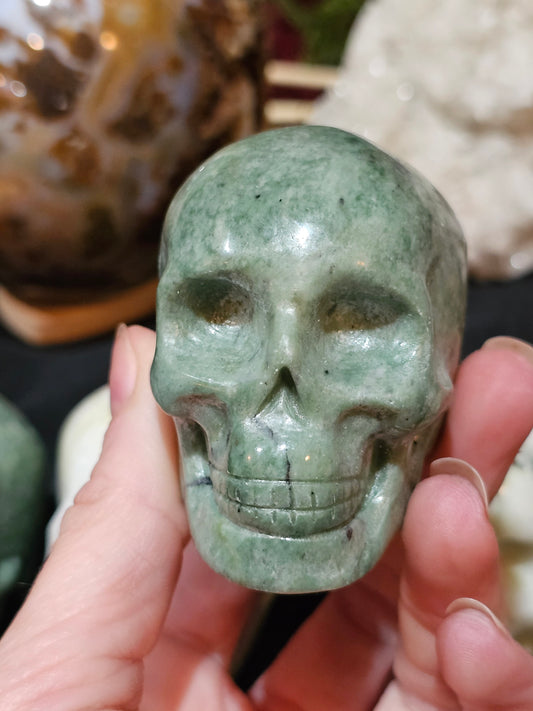 Green Jade Skull