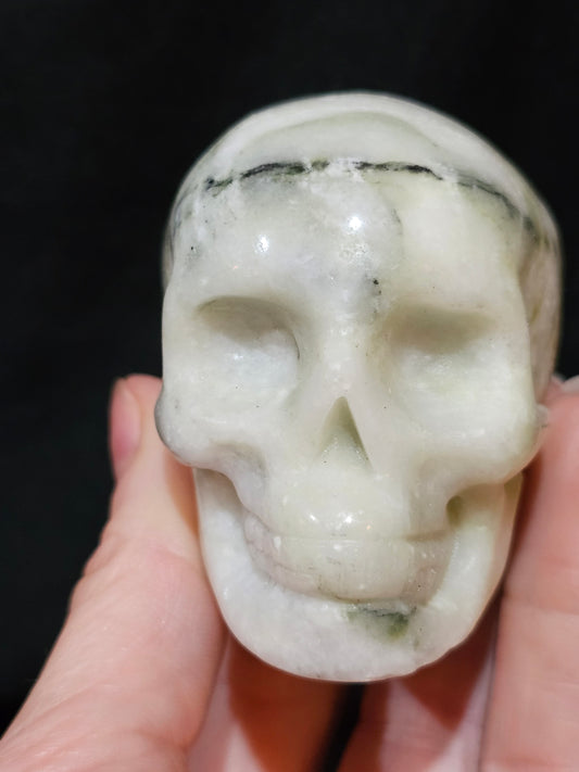 3 inch Jade Skull.  Just in Time For Halloween.