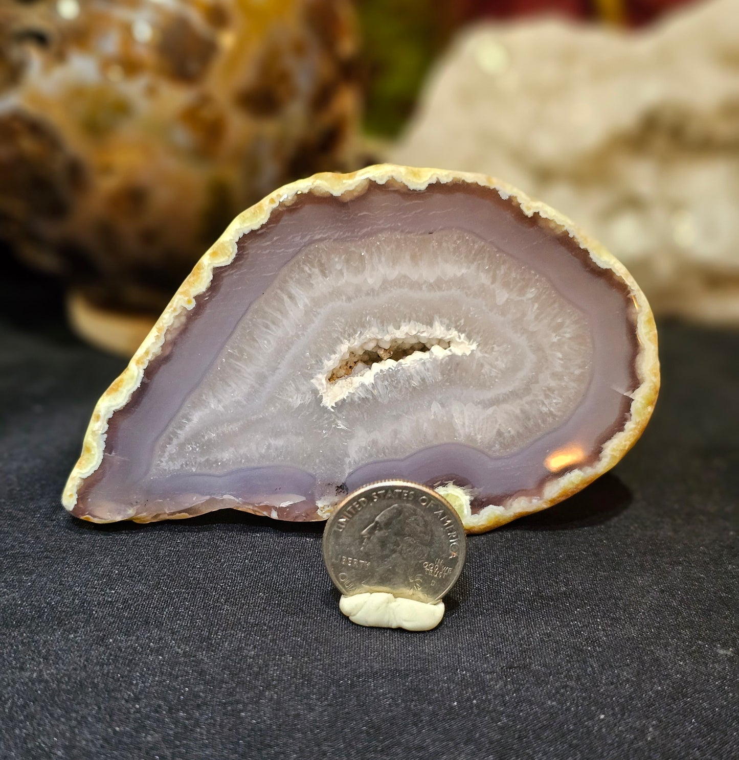 Agate geode slab
