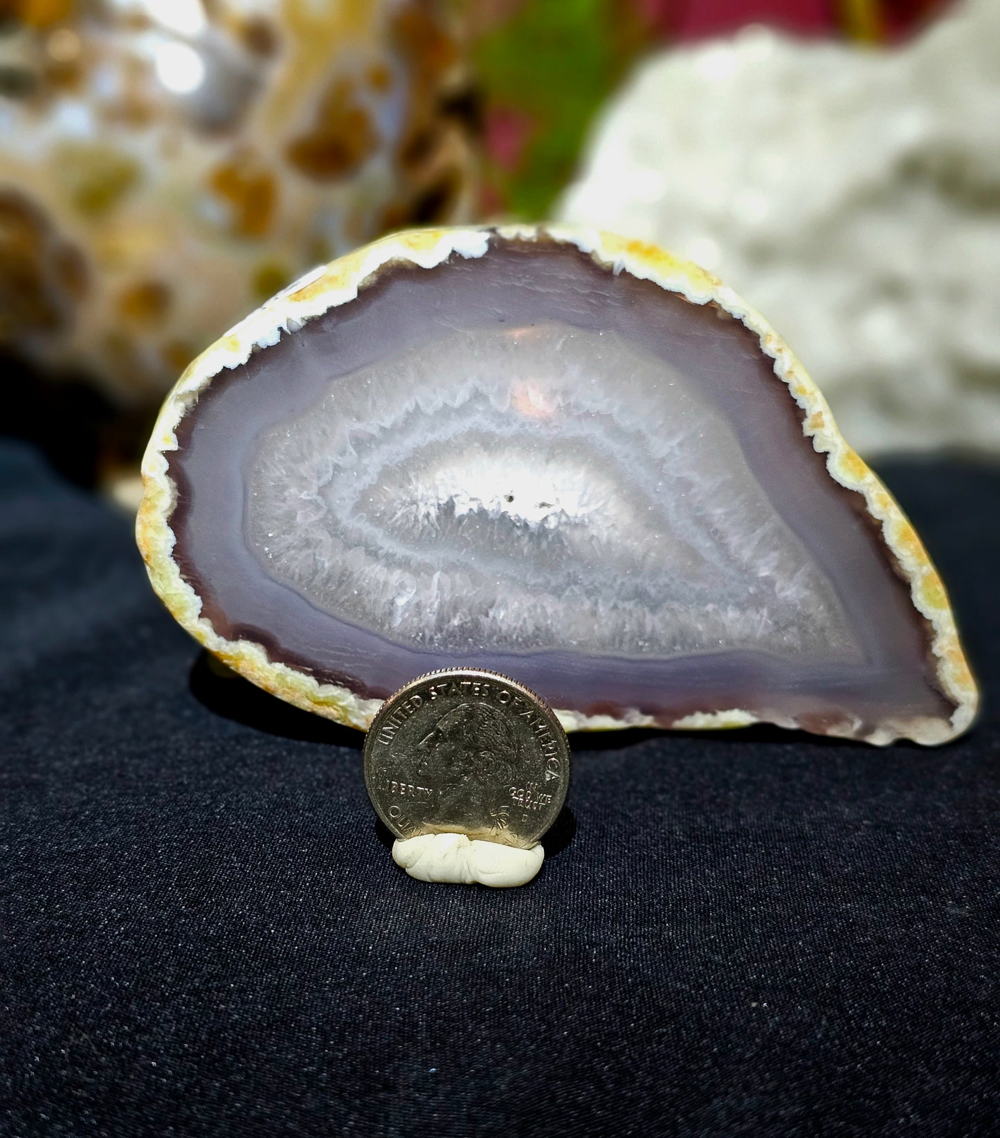 Agate geode slab