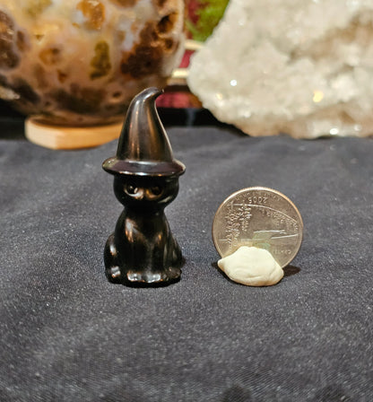 Witch Cat carving