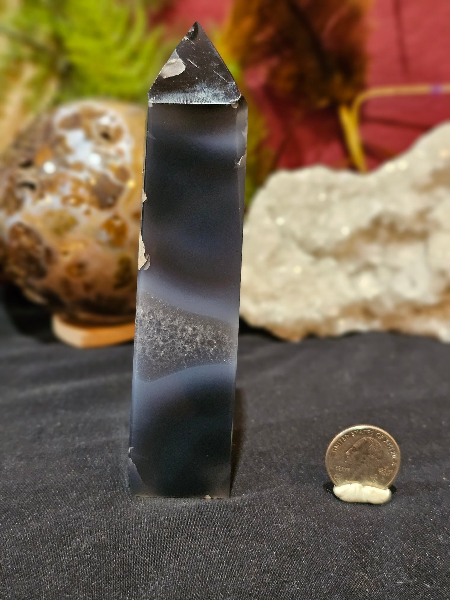 UV Agate (Volcano Agate) Tower