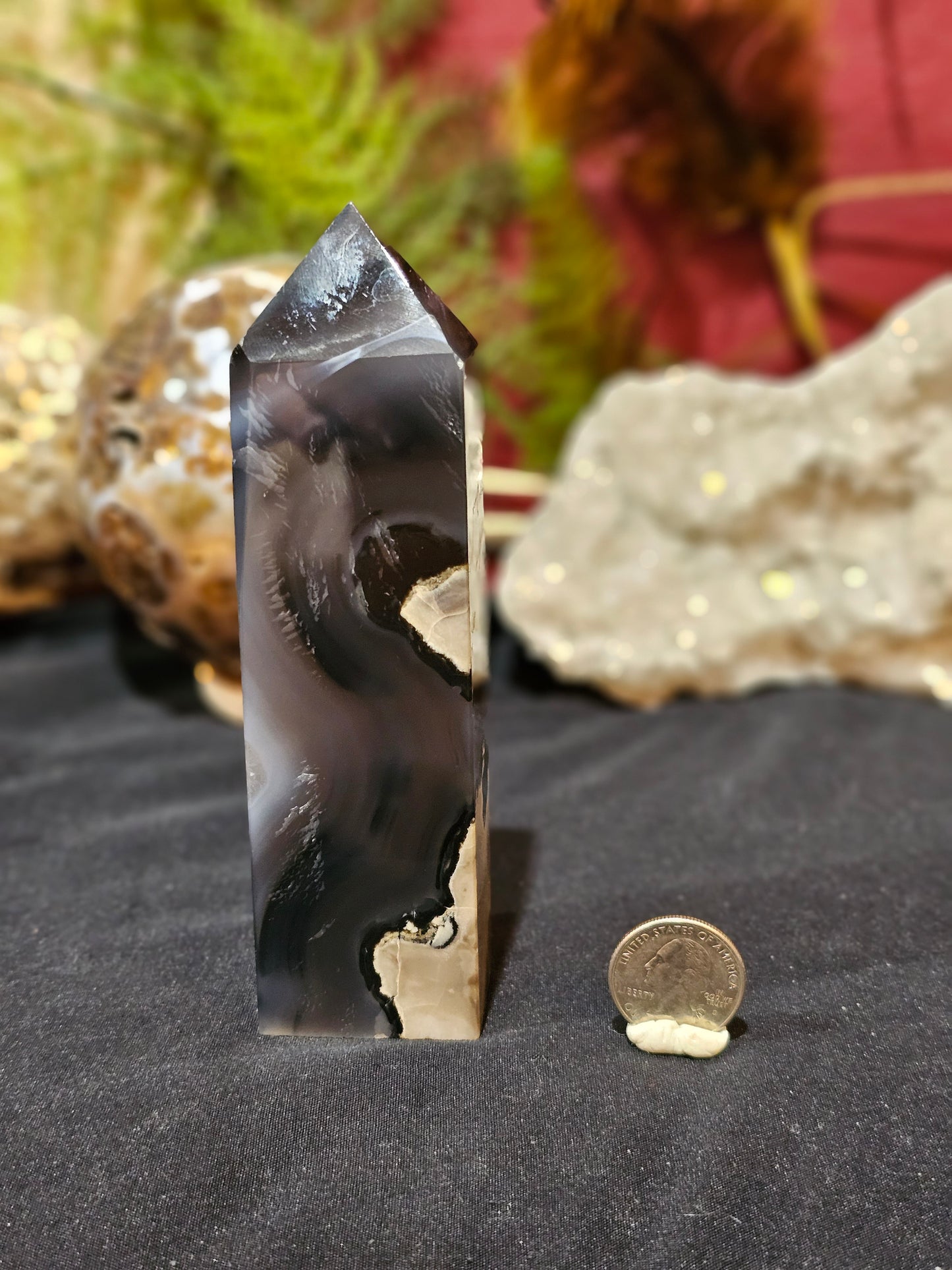 UV Agate (Volcano Agate) Tower