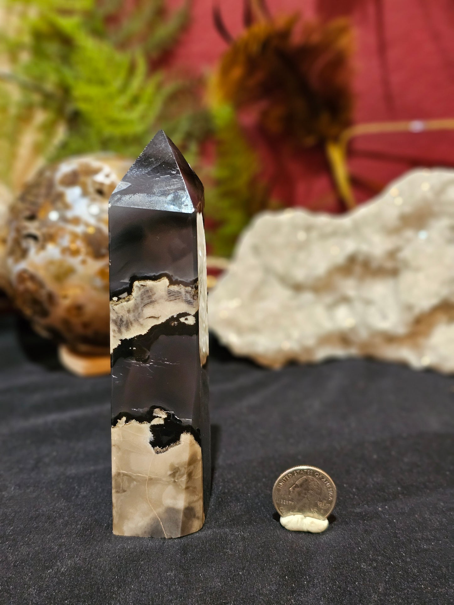 UV Agate (Volcano Agate) Tower