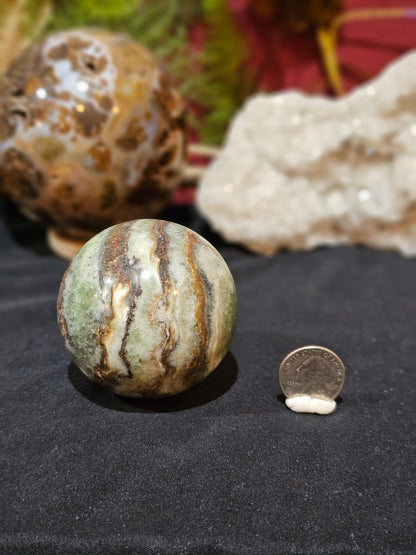 Banded Green Calcite