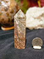 Druzy, Colorful, Red Moss Agate Point