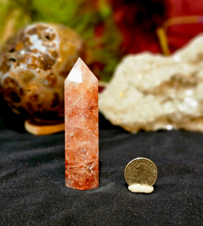 Super Flashy Fire Quartz Point