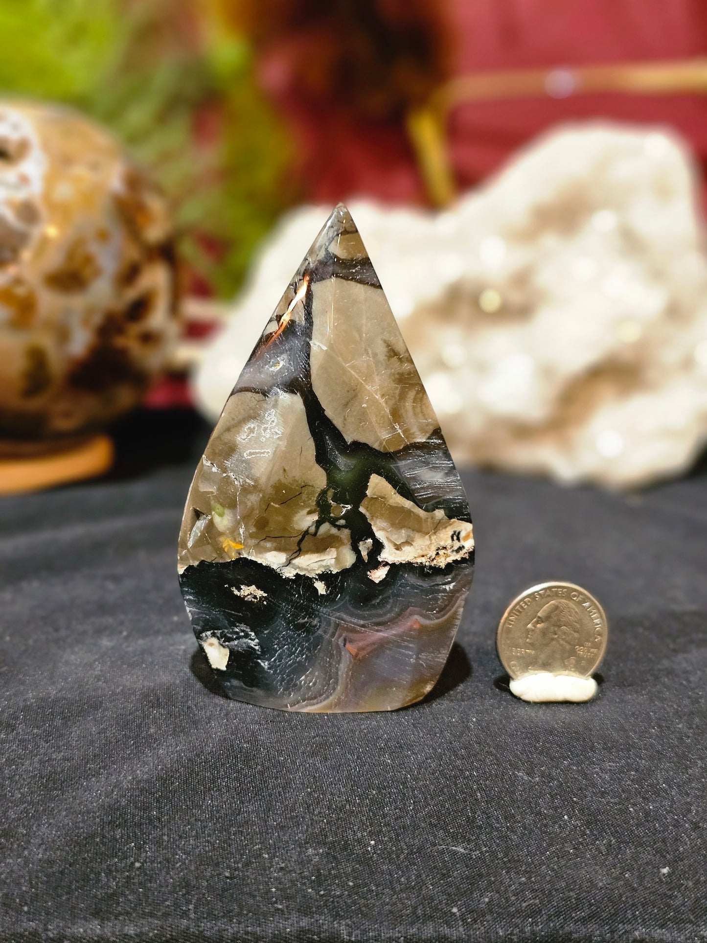 UV Agate Volcano Agate Flame