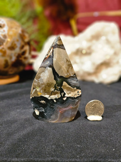 UV Agate Volcano Agate Flame