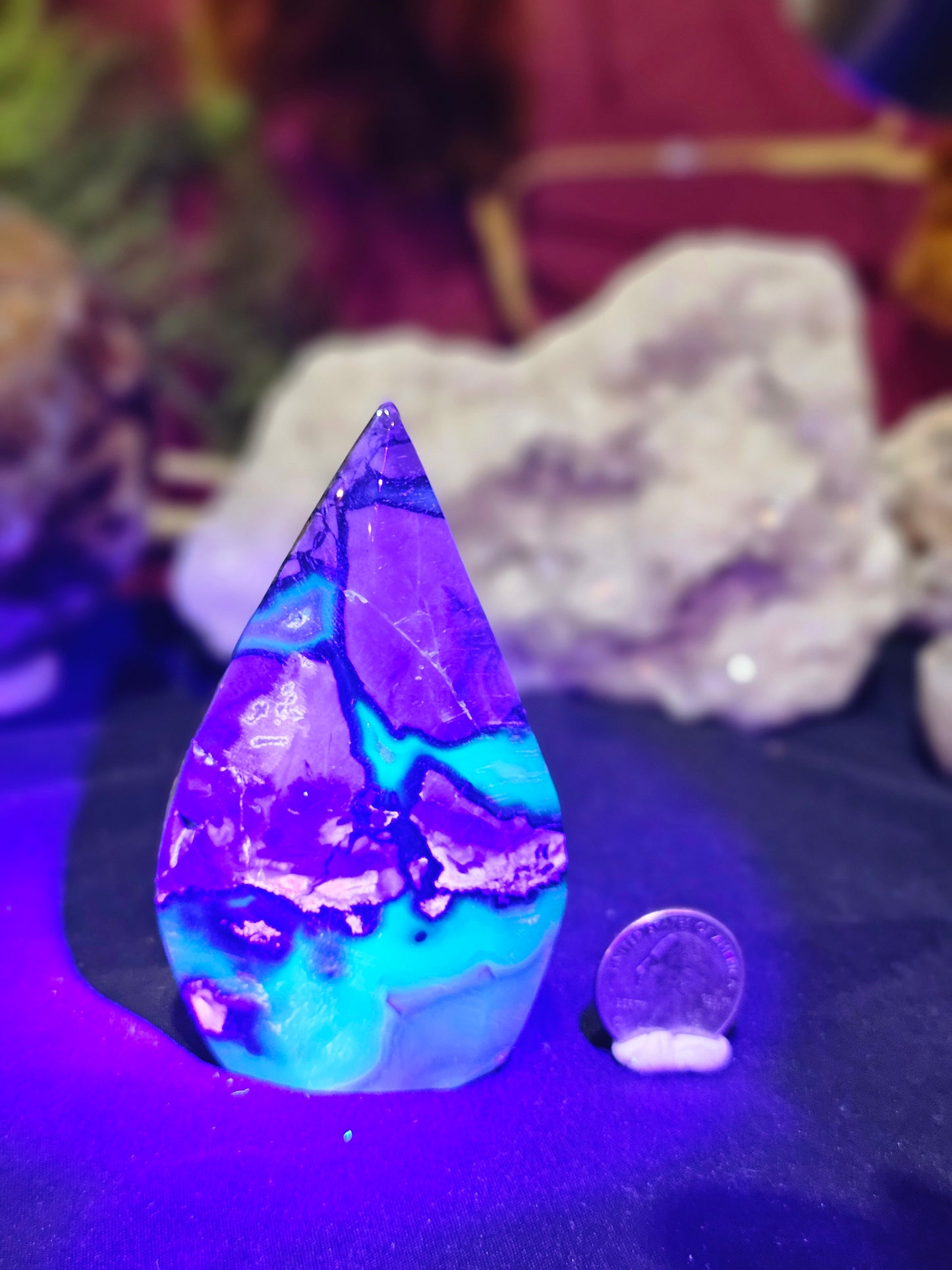 UV Agate Volcano Agate Flame