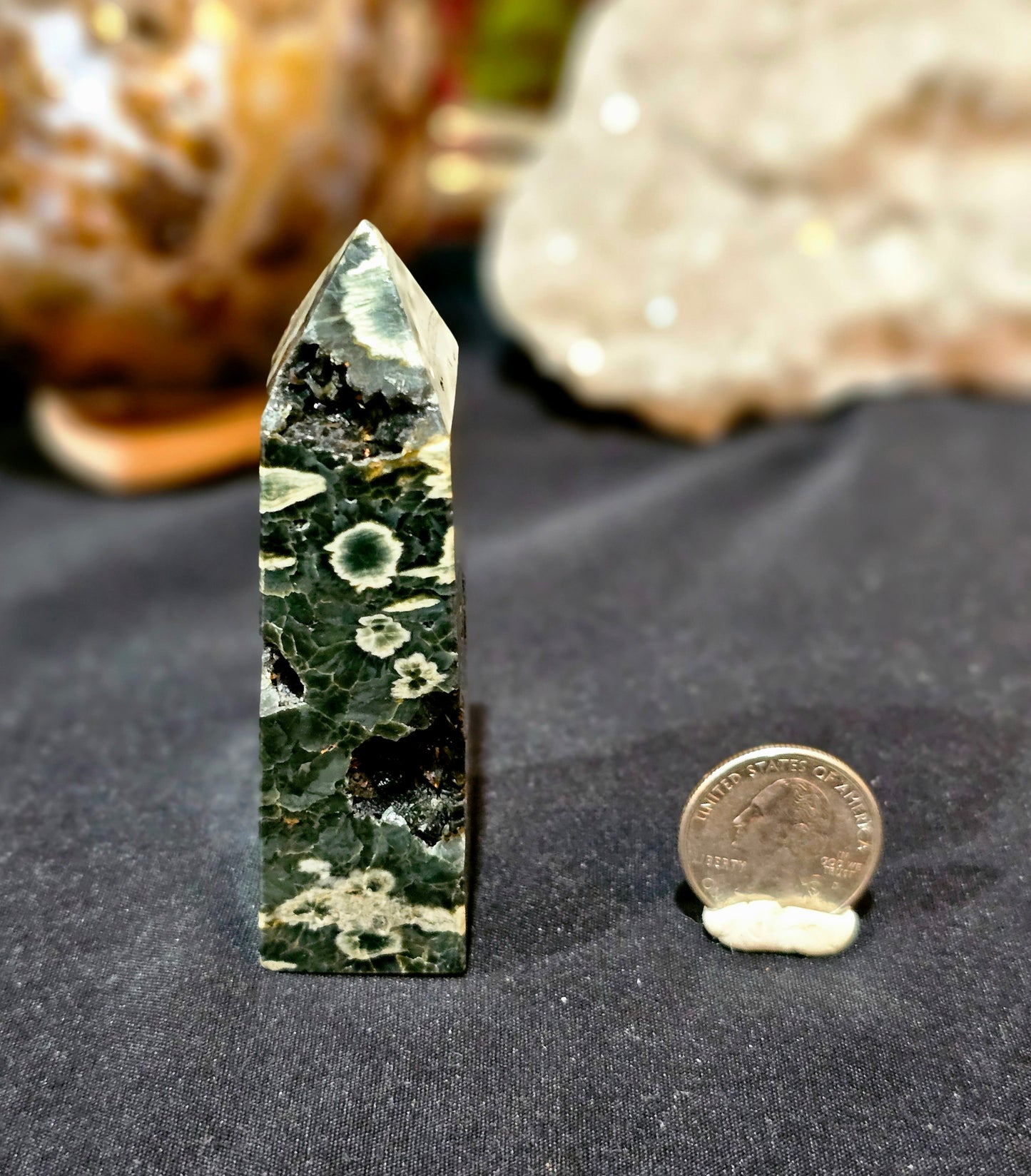 Stunning, Druzy Ocean Jasper Point