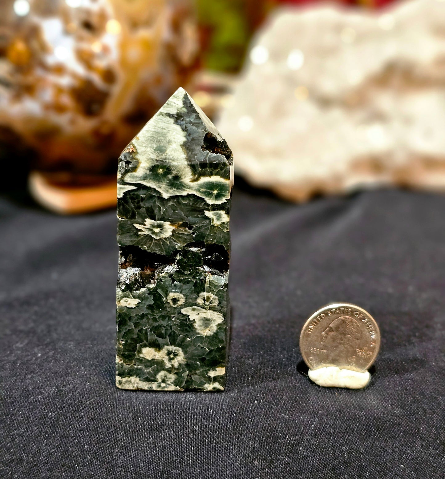 Stunning, Druzy Ocean Jasper Point