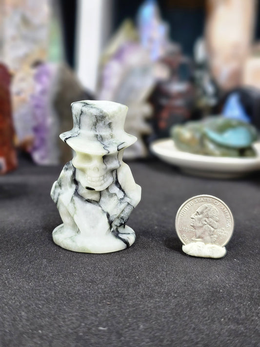 Creepy Skeleton with Top Hat