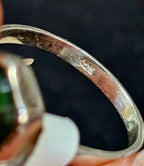 Natural Emerald Ring set in .925 Sterling Silver Sz 9