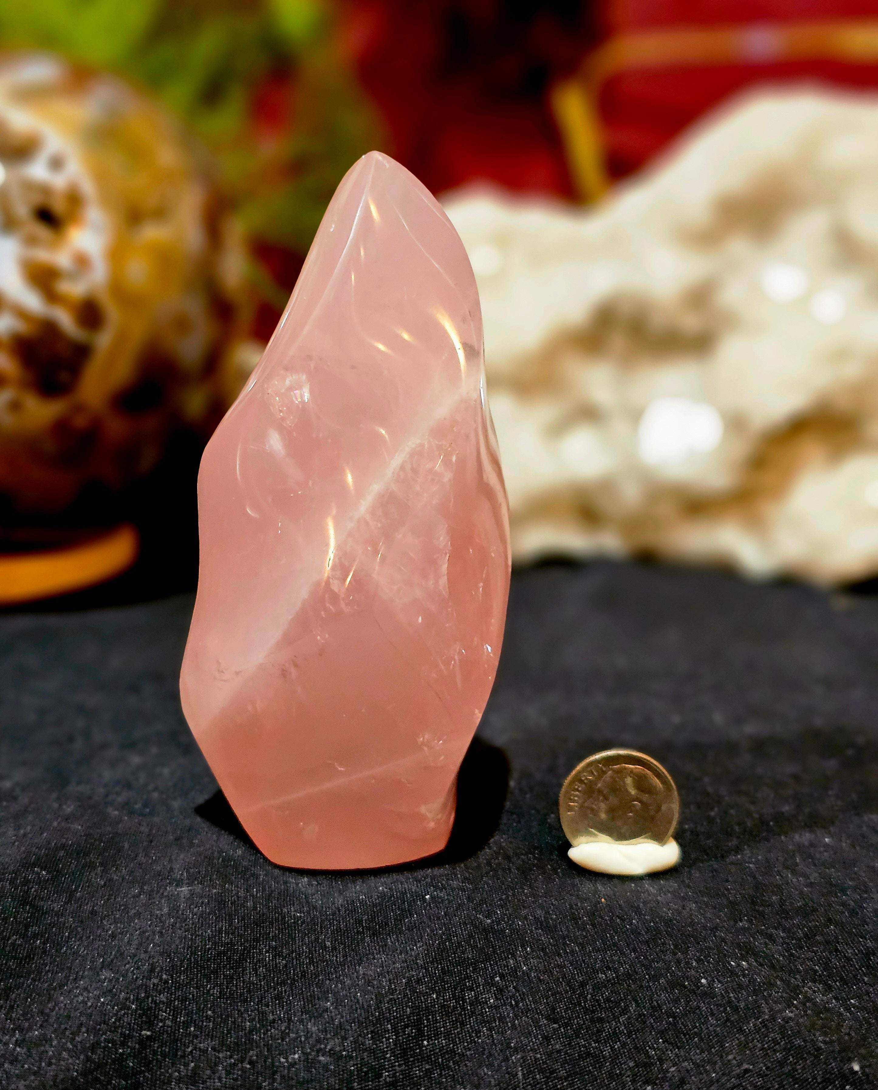 Star Rose Quartz Flame. Deep Pink