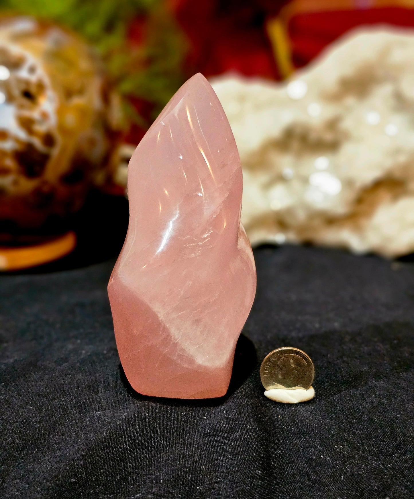 Star Rose Quartz Flame. Deep Pink