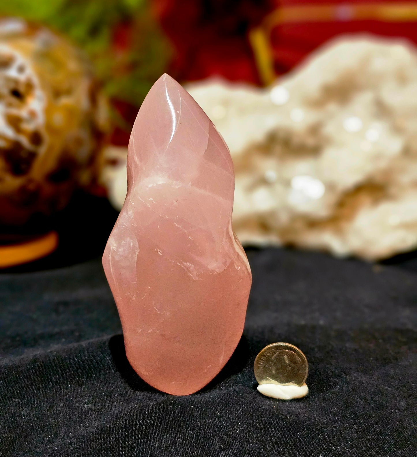 Star Rose Quartz Flame. Deep Pink