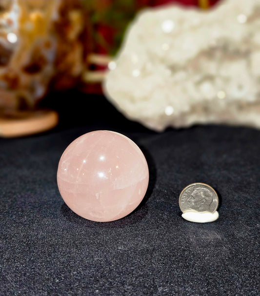 Star Flash Rose Quartz Sphere