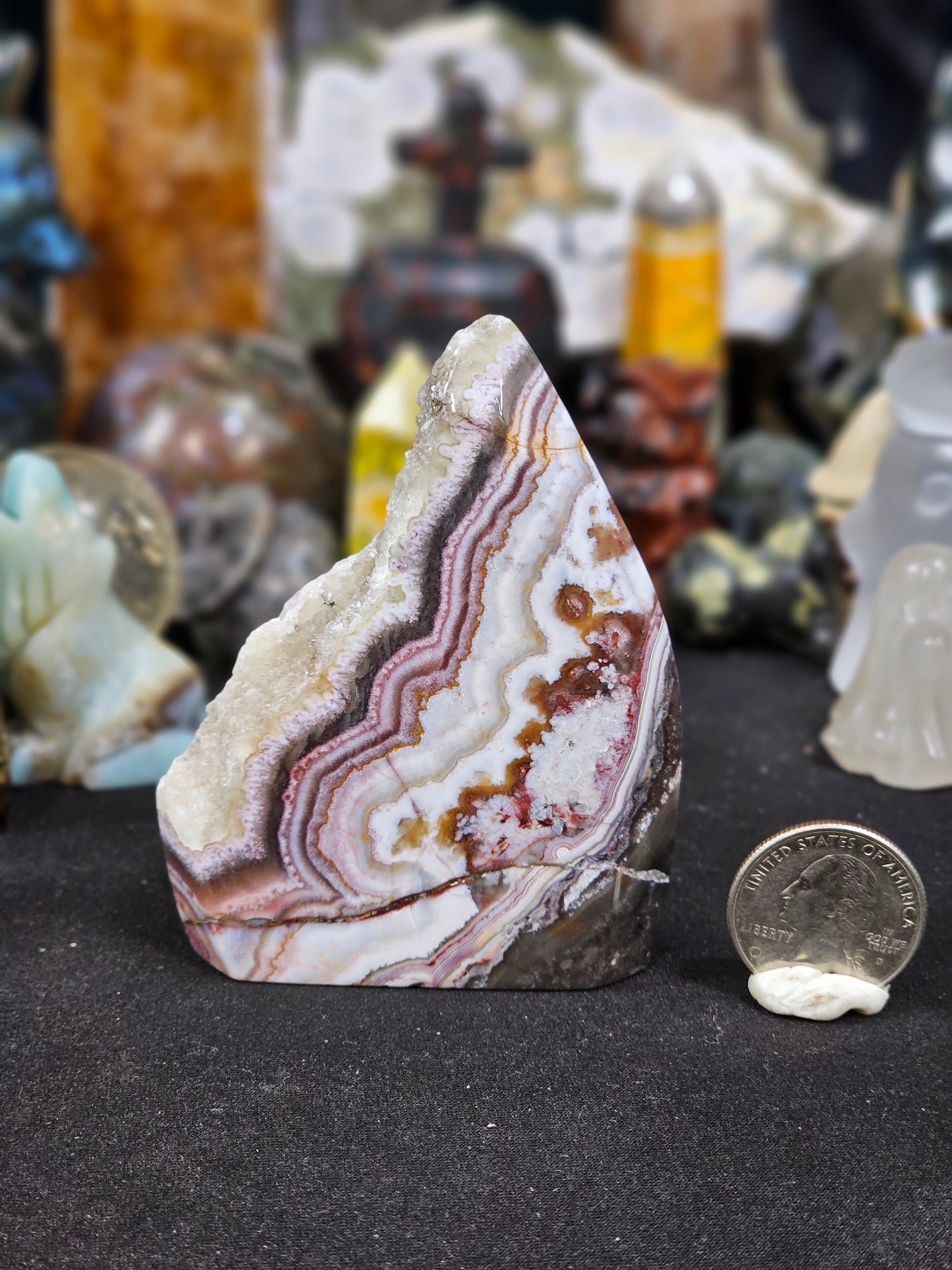 Freaking amazing, Druzy, Mexico Agate, free form