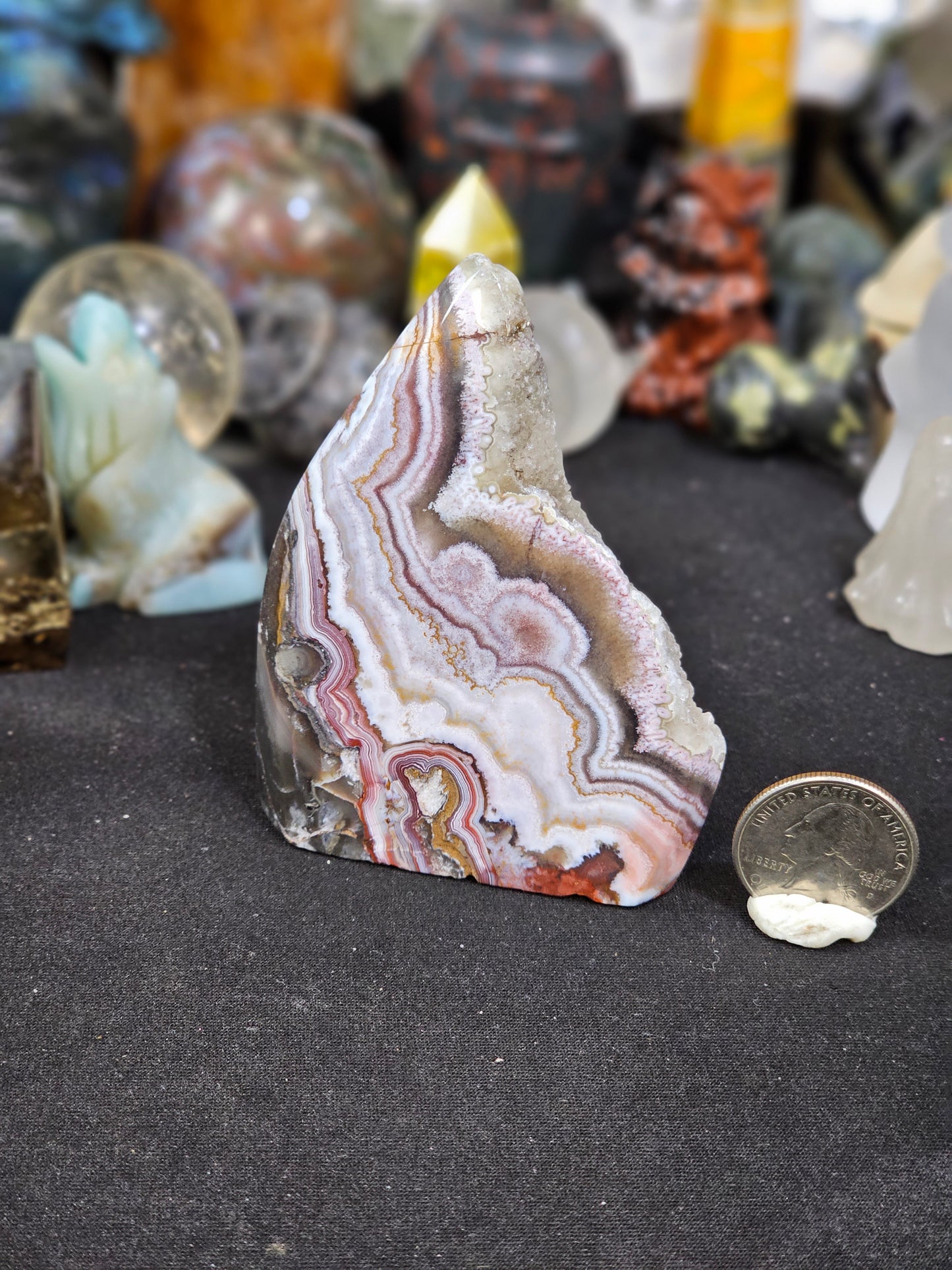 Freaking amazing, Druzy, Mexico Agate, free form