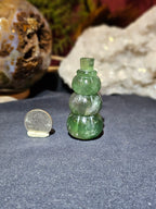 Green Fluorite Snowman. FLASHY