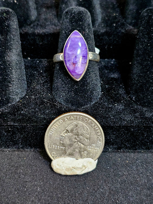 Charoite .925 Ring Sz 7