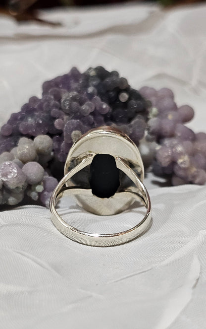 Silver Opal Ring Size 10