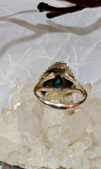 Turquoise in .925 Sterling Silver Ring Size 11