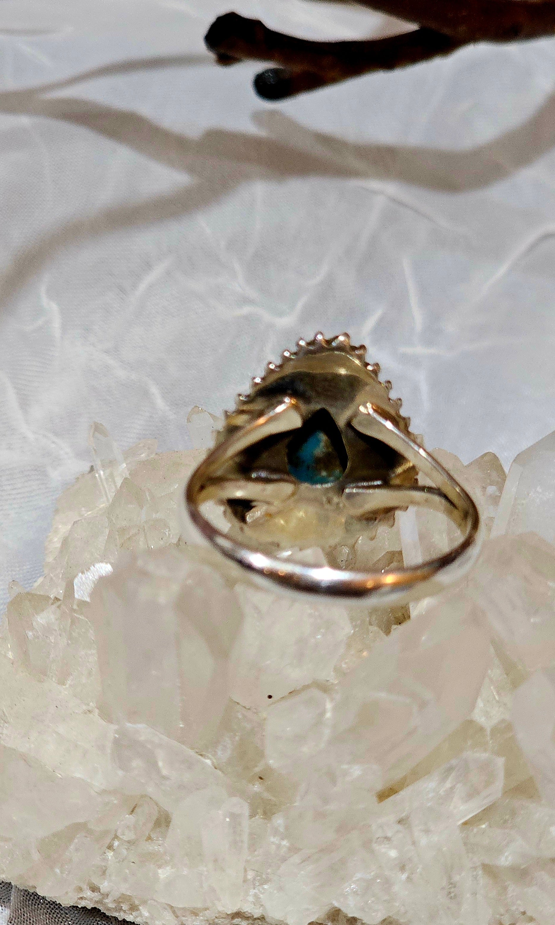 Turquoise in .925 Sterling Silver Ring Size 11