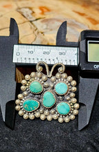 Handcrafted, Adjustable, butterfly Turquoise cluster Sterling Ring
