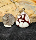 Wild Horse Jasper Sterling Silver Pendant | Brown & White Statement Stone