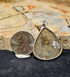 Wild Horse Jasper Sterling Silver Pendant | Brown & White Statement Stone