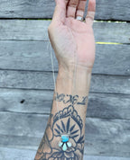 Blue Kingman and Paloma Sterling Silver Necklace