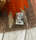 Handcrafted Sterling Silver Hand Stamped Ponytail Clip