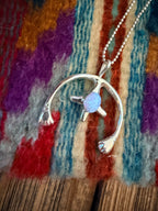 Handcrafted Sterling Silver & Opal Naja Pendant by Joseph Martinez