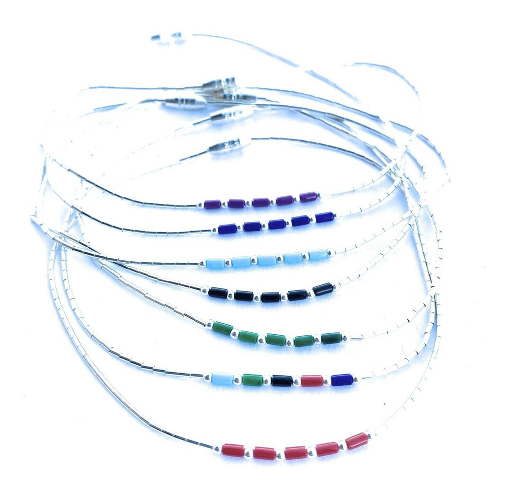 Handmade Sterling Silver Liquid Silver Anklets