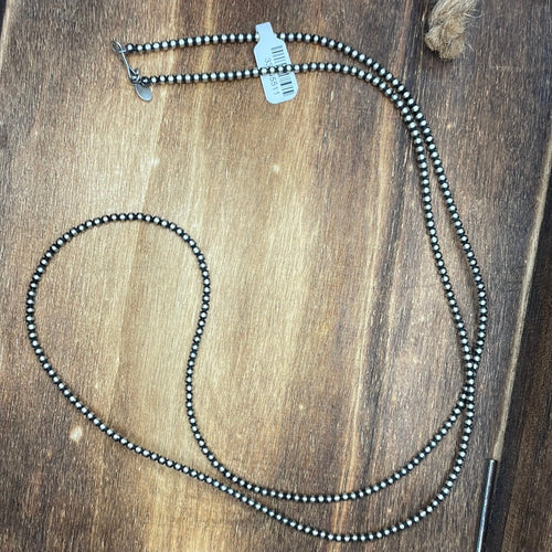 3mm Navajo Style Sterling Pearls