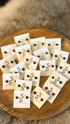 4MM BLACK ONYX STUDS BY LINDA YAZZIE